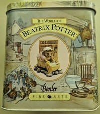 BEATRIX POTTER - METALLDOSE MIT MOTIVEN DER FIGUREN - GUTER ZUSTAND