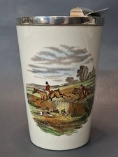 Copland Spode England Gone Away Cocktailmixer mit Sterling 925 Silbermontierung