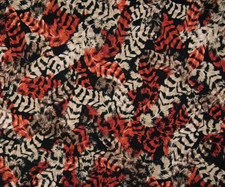 Viskosejersey Boho Federn 100x145cm , Jersey zum nähen, Stoffe, Meterware