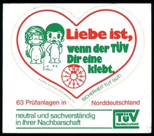 Werbe Aufkleber - Liebe ist