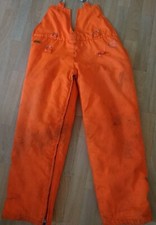 Schnittschutzhose Überhose Überziehhose Beinlinge Stihl Orange Forst Garten 