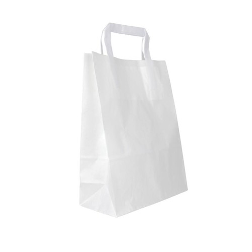 Papiertragetasche weiß - papiertragetasche,