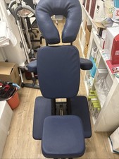 Massagestuhl aus Kunstleder Behandlungsstuhl Tattoostuhl schwarz B-Ware