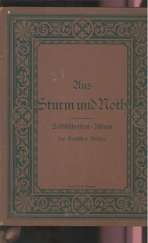 Aus sturm und not - sturm,