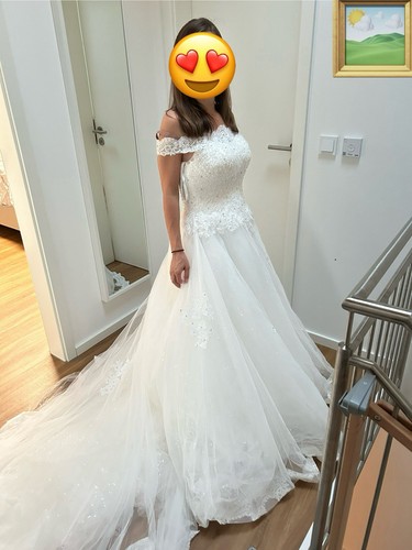 Elegantes brautkleid mit - elegantes,
