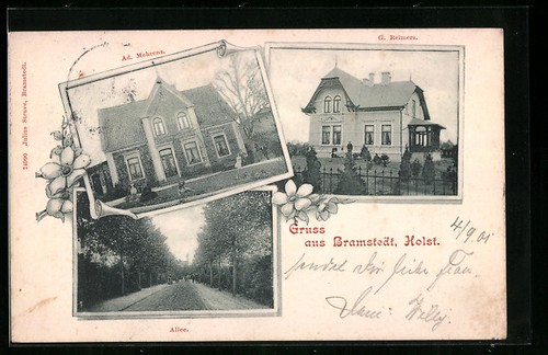 Ansichtskarte bramstedt - ansichtskarte,