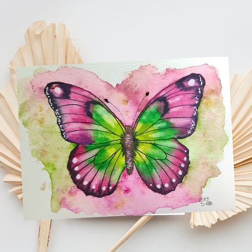 Bunter aquarell schmetterling - bunter,