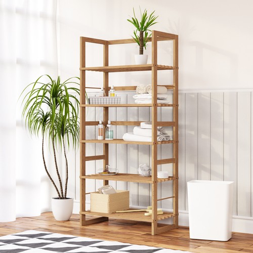 Badregal standregal holzregal - standregal,