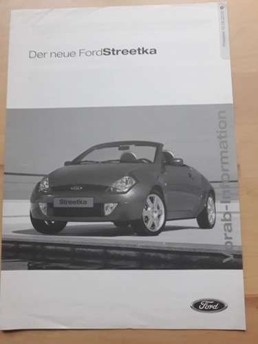 Preisliste ford streetka - ford,