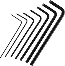 7PCS Schwarz 0,7 Mm-3 Mm Mini Sechskant Inbusschlüssel Set - Mini Schraubenschlü