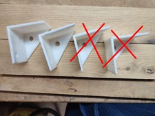 2 Bettwinkel/Winkelverbinder/Eckwinkel Winkel 70x70 Hartkunststoff