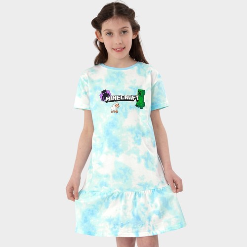 Minecraft shirt kleid - kleid, kinder