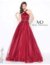 MAC DUGGAL 67663R Burgundy Red