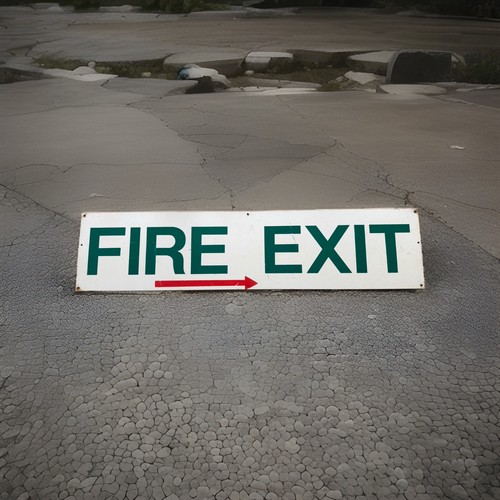 Original xxl blechschild - original, fire