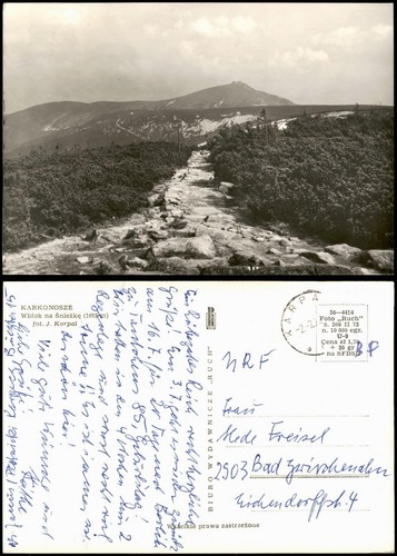 Postcard krummhübel karpacz - postcard,