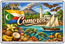 Komoren Inseln Vulkan