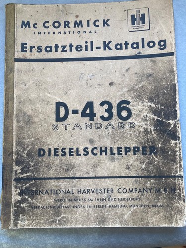Ersatzteilliste ihc cormick - ihc, mc