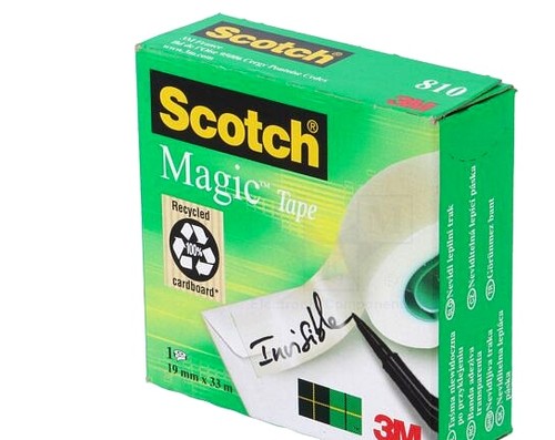 Adhesive tape white - tape;, matt;