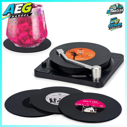 Untersetzer retro vinyl - untersetzer, retro-vinyl