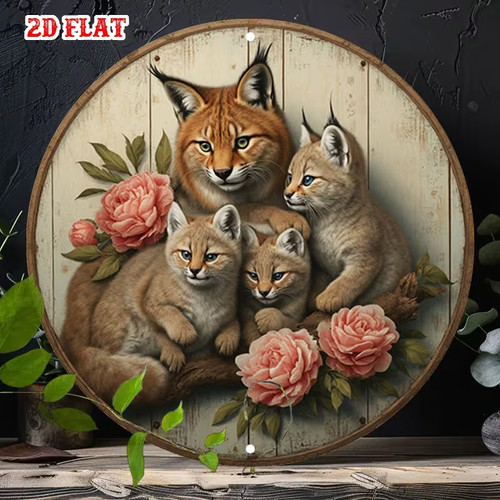 Luchs metall wand deko - luchs, wand-deko