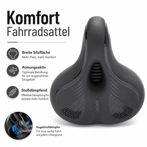 Komfort fahrradsattel breit - komfort,