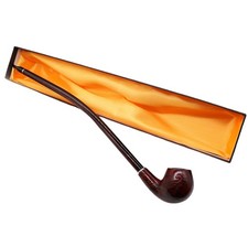 41cm Holzpfeife: Vorzüglicher Lang Tabakpfeife, Geschenk + Tabakspfeife-Box