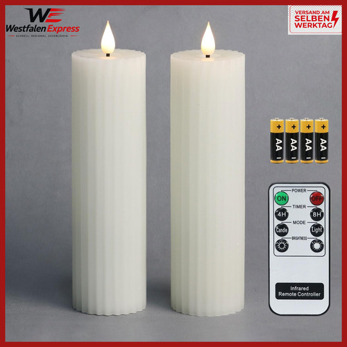Led flammenlose echtwachs - led,