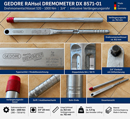 Gedore rahsol dremometer - gedore,