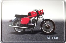 Schild Blechschild 20x30 cm - MZ TS 150 Zschopau Motorrad DDR Osten Oldtimer
