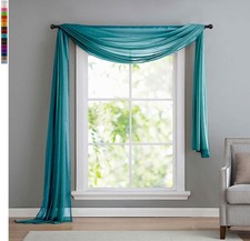 Voile Querbehang, Freihanddeko