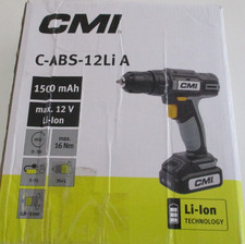 CMI C-ABS -12Li A Akkubohrschrauber 1500mAh ,max 12V