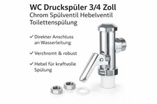 WC Druckspüler 3/4 Zoll Chrom