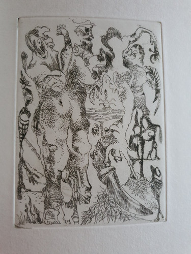 Bernard schultze radierung - bernard,