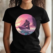 Frauen T-Shirt Bigfoot auf