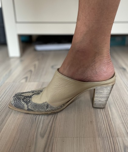 Cowboy clogs mit absatz - clogs,
