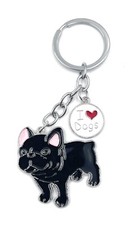 Hund Bulldogge Love schwarz