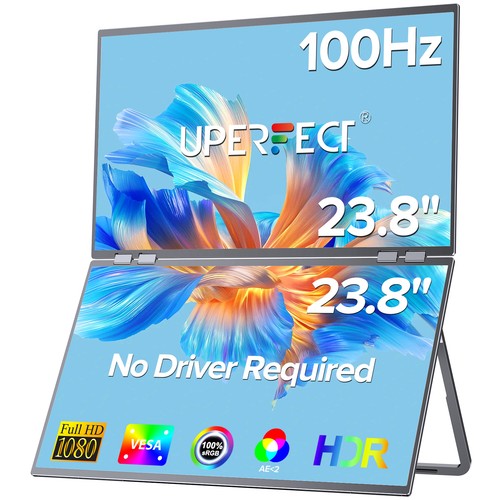 Dual tragbarer monitore - tragbarer, 23,8"