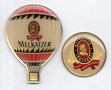 🍺Pin-Konvolut 2 Bier Beer Cerveza Pins Meckatzer Brauerei Ballon Rarität🍻