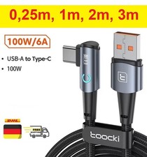 USB A auf USB C  Kurz 50cm,1m,2m USB C Kabel 90 Grad Winkel Schnellladekabel 60W