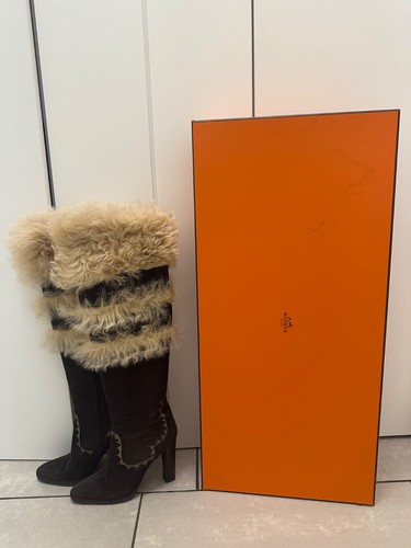 Hermès damen stiefel mit - damen, fell