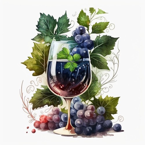 Wandbild rotwein weinglas - wandbild,