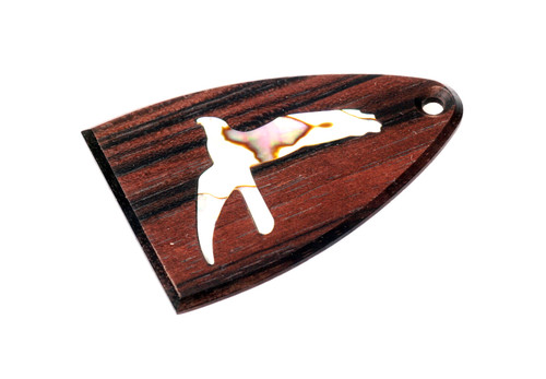 Trussrod cover macassar ebony - trussrod,