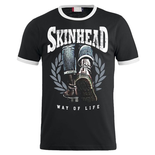 Männer herren tshirt skinhead - tshirt,