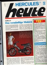 Prospekt Hercules Kleinkrafträder Mopeds Hercules Heute Juli 1981