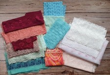 Großes Stoffpaket Stoffe Spitze Meterware  Zubehör für Dessous