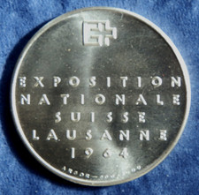 Schweiz; ST-Medaille zur EXPO 1964 in Lausanne; Silber: 15,06 g (0.900); ST