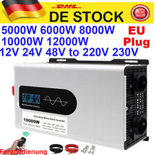 8000W 12000W Max 12V 24V 48V - 230V Reiner Sinus Spannungswandler Wechselrichter