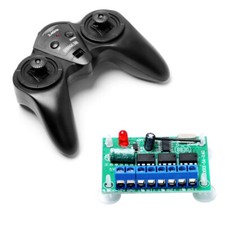 Für Radio System RC Boot Auto 6-Kanal 2.4G Fernbedienung Power Sender Empfänger