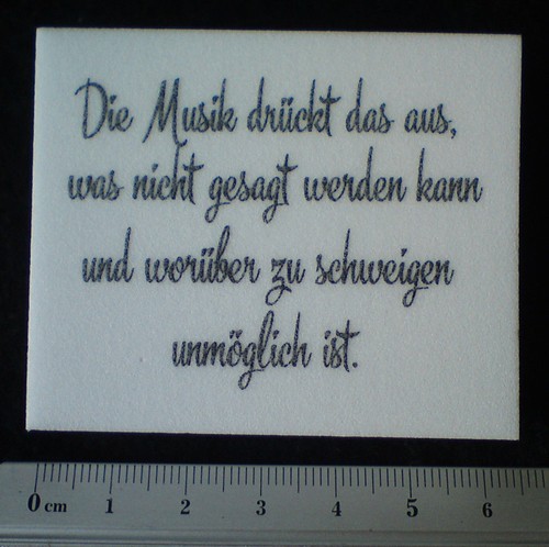 Blanche stempel die musik - la,
