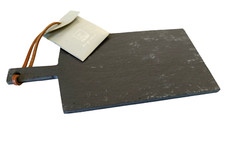 Räder Mini Schieferbrettchen Schieferbrett Servierplatte Teller klein schwarz